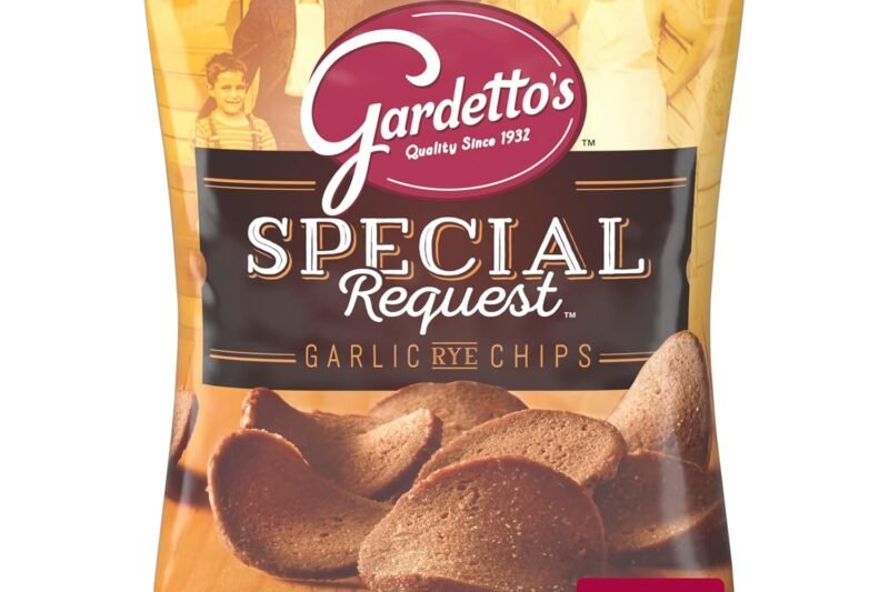 Gardetto’s Special Request Garlic Rye Chips, Snack Bag, 14 oz