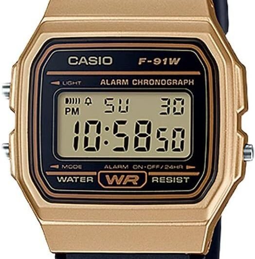 Casio F91W Series | Digital Watch | Water Resistant | LED Light | 1/100 SEC Stopwatch | Regular Time Keeping (HR, Min, SEC, PM, Date, Day) | Daily Alarm | Lightweight | 7 Year Battery