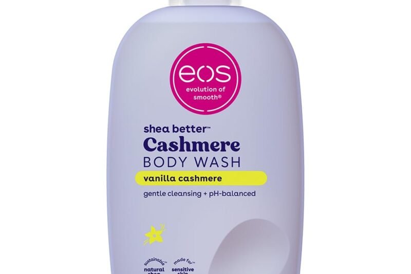 eos Shea Better Cashmere Body Wash, Vanilla Cashmere, Moisturizing, pH Balanced Body Wash, Creamy Gel Formula, Paraben & Phthalate Free, Sensitive Skin, 16 fl oz