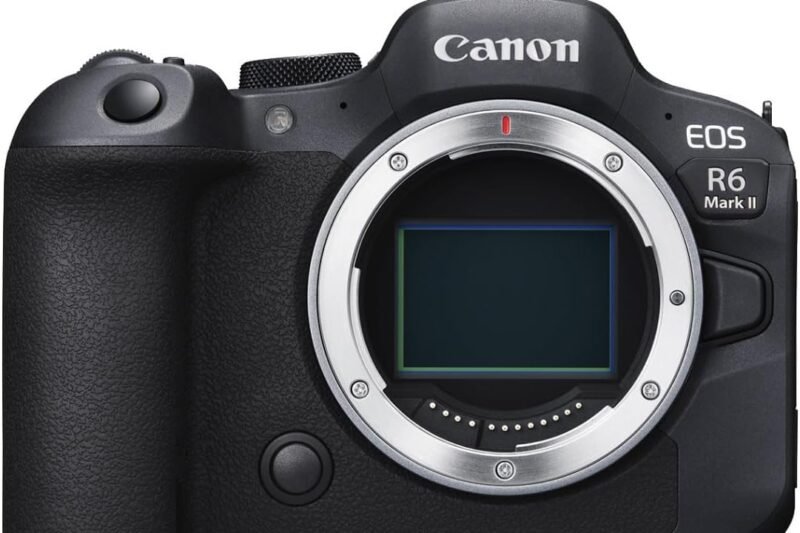 Canon EOS R6 Mark II Mirrorless Camera (Body Only), Full-Frame Camera, 24.2 Megapixel CMOS Sensor, Photo and Video Capabilities, Black