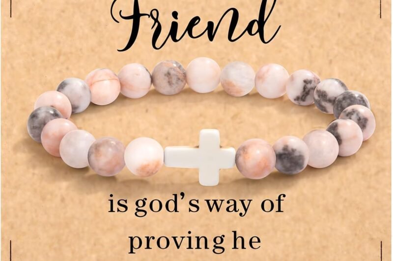 Christian Mothers-Day Gifts for Women, First Communion Confirmation Graduation Gifts Religious Cross Bracelet for Mom/Daughter/Friend/Sister/Grandma/Granddaughter/Godmother/Her, Inspirational Birthday Faith Based Jesus Jewelry