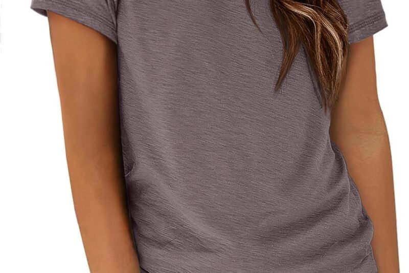 ATHMILE Womens T Shirt Summer Tops Short Sleeve Fashion School Teachers Clothes 2025 Spring Beach Vacation Trendy