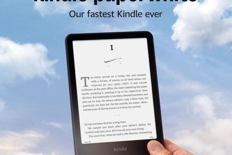 Amazon Kindle Paperwhite 16GB (newest model) – Our fastest Kindle ever, with new 7″ glare-free display and weeks of battery life – Black