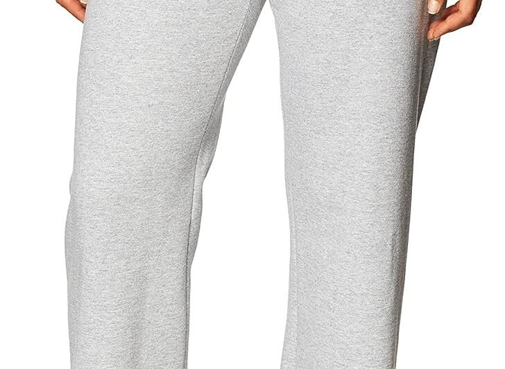 Hanes Women’s EcoSmart Fleece Petite Sweatpants, Open Bottom Sweatpants, Petite, 28.5”