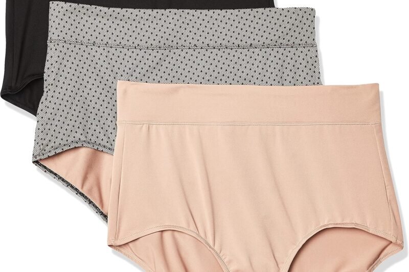 Warner’s Women’s Blissful Benefits No Muffin Top 3 Pack Brief Panty