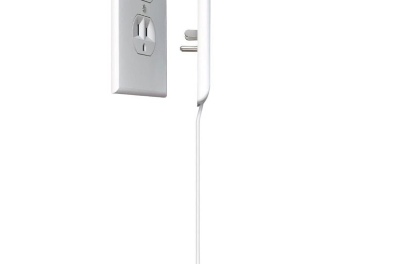 Sleek Socket Original & Patented Ultra-Thin Outlet Concealer with Cord Concealer Kit, Flat Extension Cord with Multi Outlets Power Strip, Ideal for Home Improvement, Hide Bulky and Messy Cords