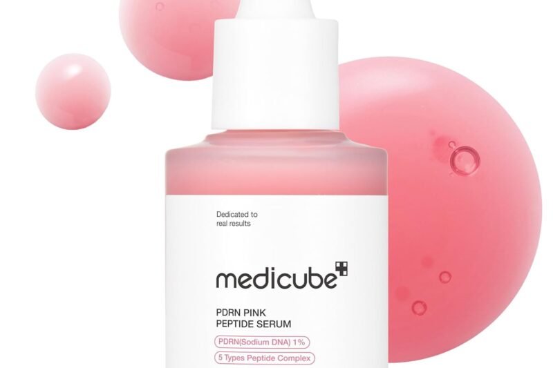 medicube Salmon DNA PDRN Pink Peptide Serum, Pink glow serum, Peptide, Niacinamide, Hydrating & Moisturizing & Firming, Uneven Skin Tone, Korean Skincare | 1.01 fl.oz. (1.01 fl.oz., Salmon DNA PDRN)