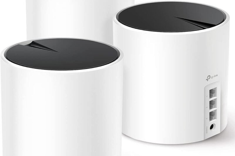 TP-Link Deco X55 AX3000 WiFi 6 Mesh System – Covers up to 6500 Sq.Ft, Replaces Wireless Router and Extender, 3 Gigabit Ports per Unit, Supports Ethernet Backhaul, Deco X55(3-Pack)