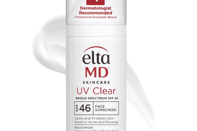 EltaMD UV Clear Face Sunscreen SPF 46, Oil-Free Sunscreen with Zinc Oxide, Dermatologist Recommended