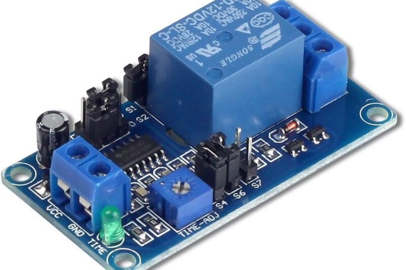 UCTRONICS DC 12V Time Delay Relay Module for Smart Home, Tachograph, GPS, PLC Control, Industrial Control, Electronic Experiment, Arduino Robot