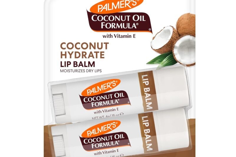 Palmer’s Coconut Oil Formula Lip Balm Duo, All-Day Moisturization, Hydrates Dry, Cracked Lips (Pack of 2)