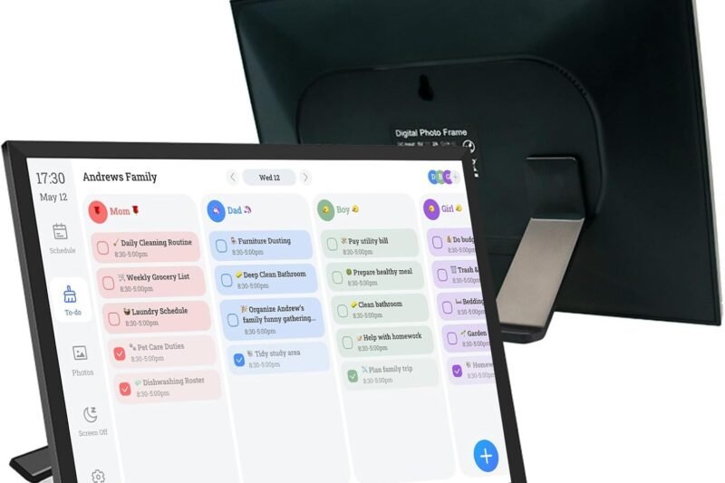 10.1in Smart Digital Calendar Planner, with HD Touchscreen WiFi Sync Chore Lists Skylight Scheduler Electronic Calendar for Family and Office Schedules​