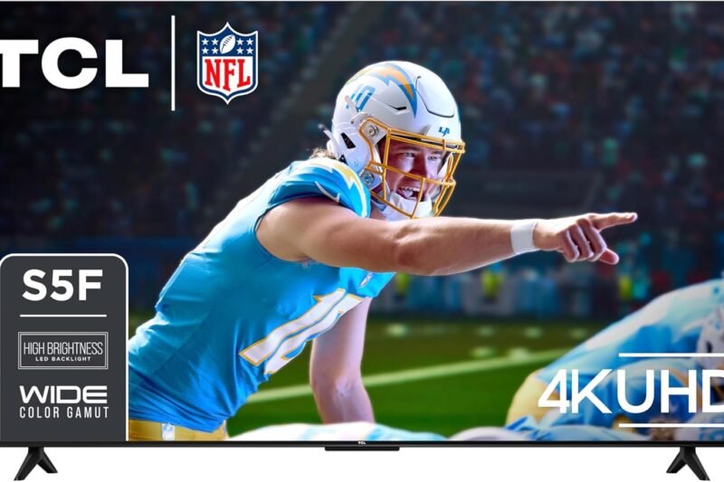 TCL 65-Inch Class S5 UHD 4K LED Smart TV with Fire TV (65S551F, 2024 Model), Dolby Vision, HDR PRO+, Dolby Atmos, Alexa Built-in with Voice Remote, Apple AirPlay 2 Compatibility, Streaming Television