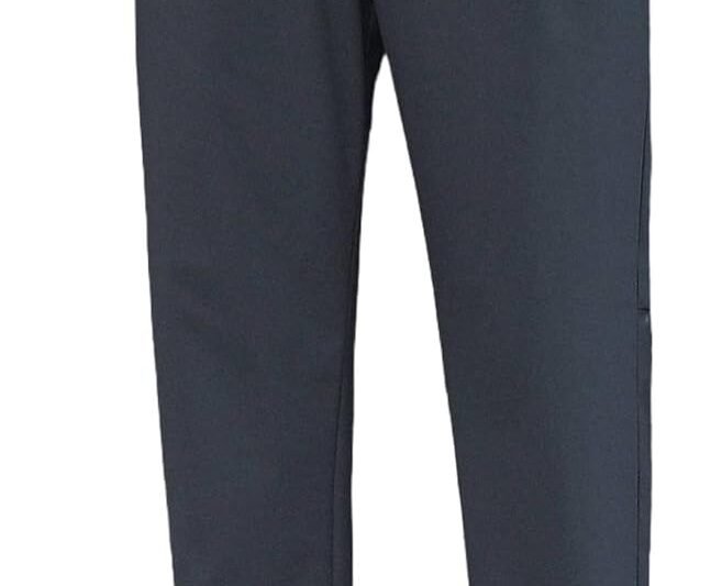 Stretch Athletic Pants for Short Men Quick Dry 27 28 Inch Inseam Cool Touch Straight Fit Joggers Zip Pockets