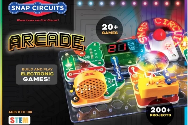 Snap Circuits “Arcade”, Electronics Exploration Kit, Stem Activities for Ages 8+, Full Color Project Manual (SCA-200)