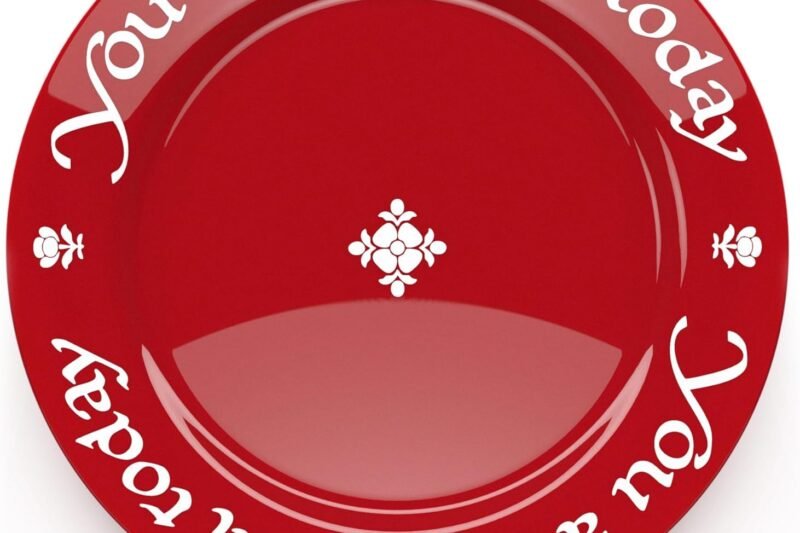 “You Are Special Today” Red Plate – Original Waechtersbach – Celebration Dish – Iconic Gift for Birthdays, Mother’s Day & Milestones – German Ceramic Tradition – Dishwasher Safe, Incl. Gift Box